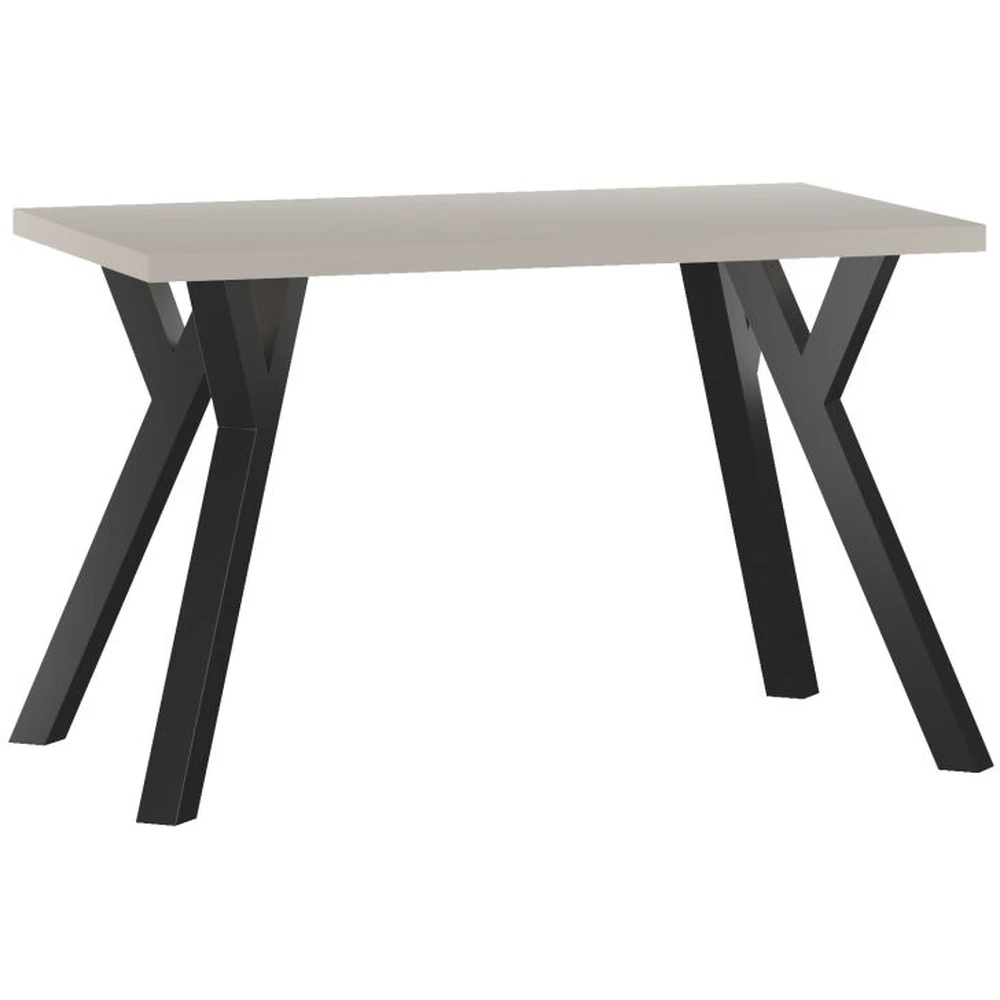 Stół 128x67 cm na metalowych nóżkach w kształcie Y RAW kaszmir Stół 128x67 cm na metalowych nóżkach w kształcie Y RAW kaszmir