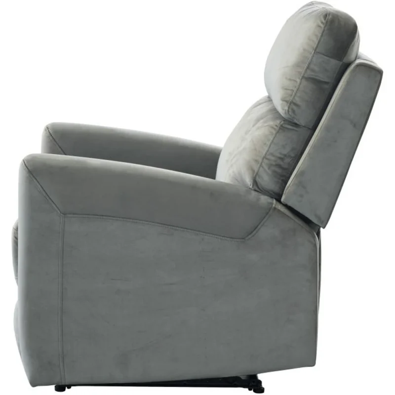 Fotel wypoczynkowy rozkładany do salonu RELAX szary velvet Fotel wypoczynkowy rozkładany do salonu RELAX szary velvet