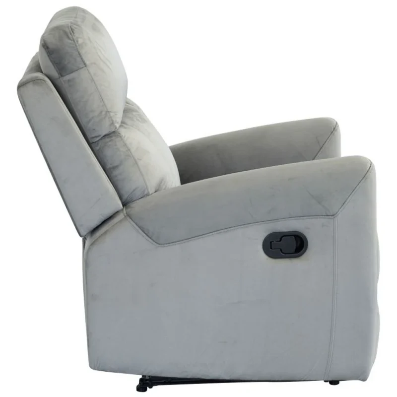 Fotel wypoczynkowy rozkładany do salonu RELAX szary velvet Fotel wypoczynkowy rozkładany do salonu RELAX szary velvet