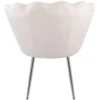 Fotel muszelka do salonu beżowy welur SHELL Fotel muszelka do salonu beżowy welur SHELL