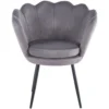 Fotel muszelka do salonu welurowy SHELL Fotel muszelka do salonu welurowy SHELL