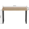Stół 128x67 cm na metalowych nóżkach w kształcie U RAW dąb craft złoty Stół 128x67 cm na metalowych nóżkach w kształcie U RAW dąb craft złoty