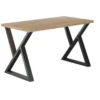 Stół 128x67 cm na metalowych nóżkach RAW dąb craft złoty Stół 128x67 cm na metalowych nóżkach RAW dąb craft złoty
