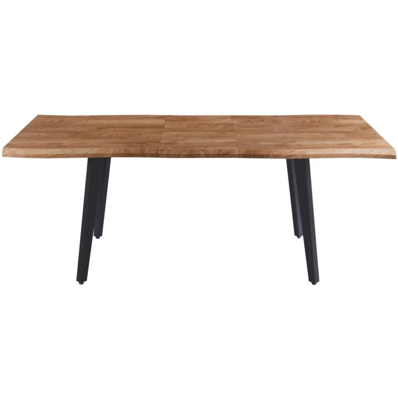 Stół rozkładany 160-200x90 cm z blatem fornirowanym FOREST na metalowych nogach Stół rozkładany 160-200x90 cm z blatem fornirowanym FOREST na metalowych nogach