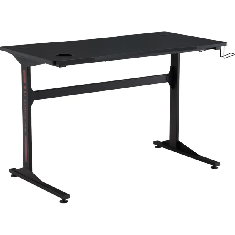 Biurko gamingowe 120 cm GAME czarne z uchwytem na kubek Biurko gamingowe 120 cm GAME czarne z uchwytem na kubek