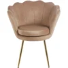 Fotel muszelka do salonu welurowy SHELL glamour Fotel muszelka do salonu welurowy SHELL glamour