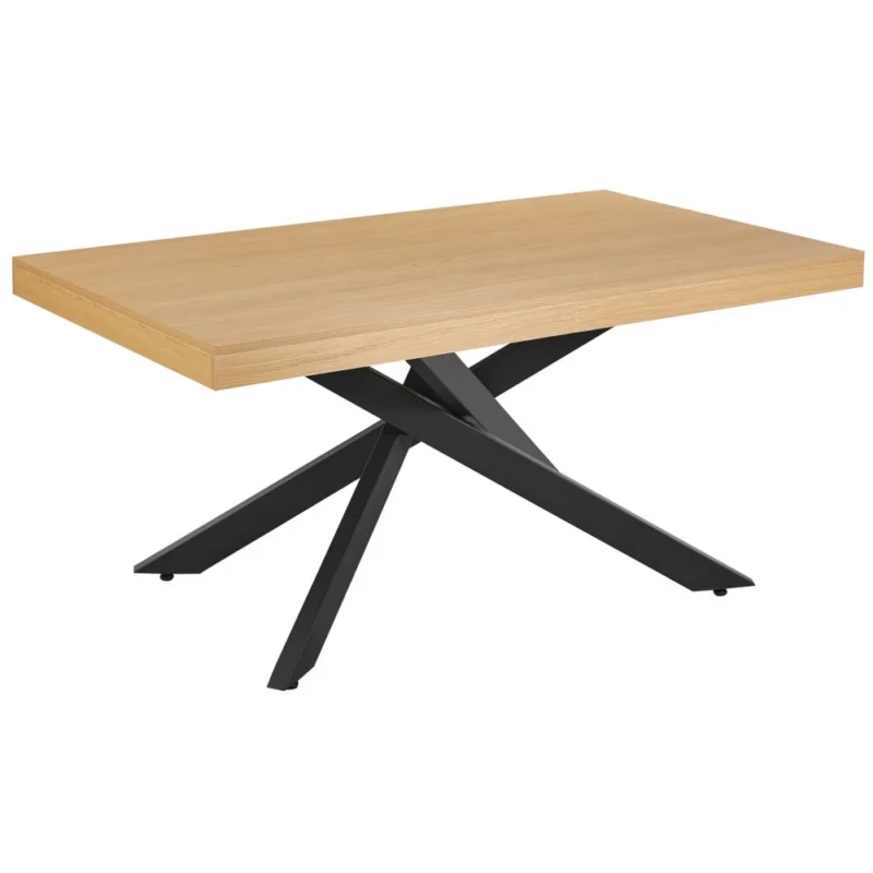 Industrialny stół rozkładany 160-240x90 cm na metalowych nóżkach FIX dąb naturalny Industrialny stół rozkładany 160-240x90 cm na metalowych nóżkach FIX dąb naturalny