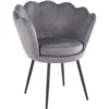 Fotel muszelka do salonu welurowy SHELL Fotel muszelka do salonu welurowy SHELL