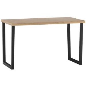 Stół 128x67 cm na metalowych nóżkach w kształcie U RAW dąb craft złoty Stół 128x67 cm na metalowych nóżkach w kształcie U RAW dąb craft złoty