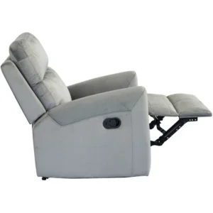 Fotel wypoczynkowy rozkładany do salonu RELAX szary velvet Fotel wypoczynkowy rozkładany do salonu RELAX szary velvet
