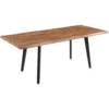 Stół rozkładany 160-200x90 cm z blatem fornirowanym FOREST na metalowych nogach Stół rozkładany 160-200x90 cm z blatem fornirowanym FOREST na metalowych nogach