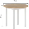 Stół okrągły 80 cm do kawalerki TOX skandynawski Stół okrągły 80 cm do kawalerki TOX skandynawski