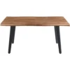 Stół rozkładany 160-200x90 cm z blatem fornirowanym FOREST na metalowych nogach Stół rozkładany 160-200x90 cm z blatem fornirowanym FOREST na metalowych nogach