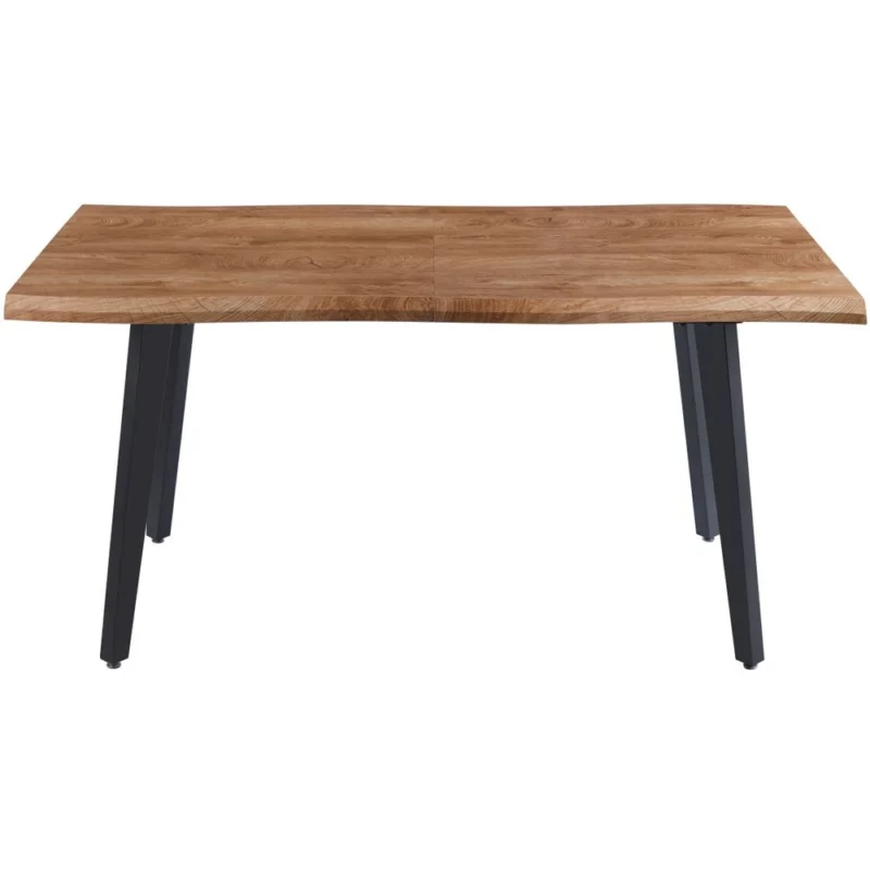 Stół rozkładany 160-200x90 cm z blatem fornirowanym FOREST na metalowych nogach Stół rozkładany 160-200x90 cm z blatem fornirowanym FOREST na metalowych nogach