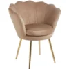Fotel muszelka do salonu welurowy SHELL glamour Fotel muszelka do salonu welurowy SHELL glamour