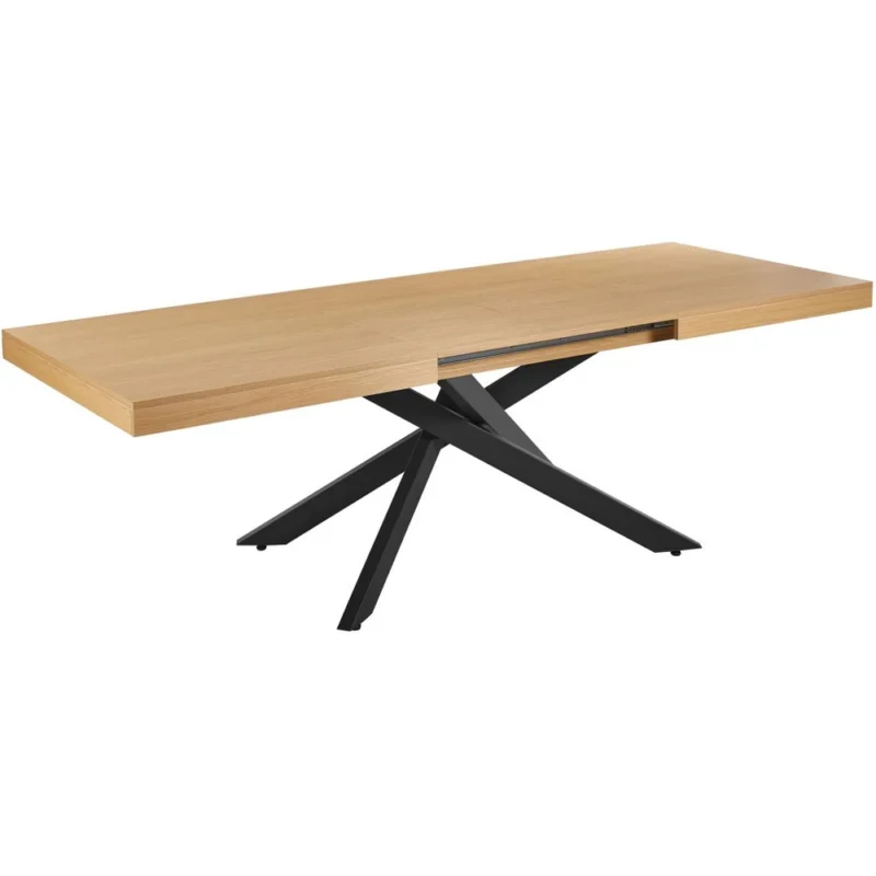 Industrialny stół rozkładany 160-240x90 cm na metalowych nóżkach FIX dąb naturalny Industrialny stół rozkładany 160-240x90 cm na metalowych nóżkach FIX dąb naturalny