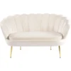 Sofa glamour do salonu MOKKA beżowy welur Sofa glamour do salonu MOKKA beżowy welur