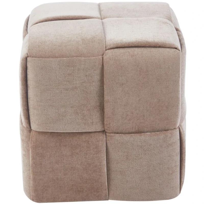 Pufa kwadratowa kostka CUBE cappuccino szenil Pufa kwadratowa kostka CUBE cappuccino szenil