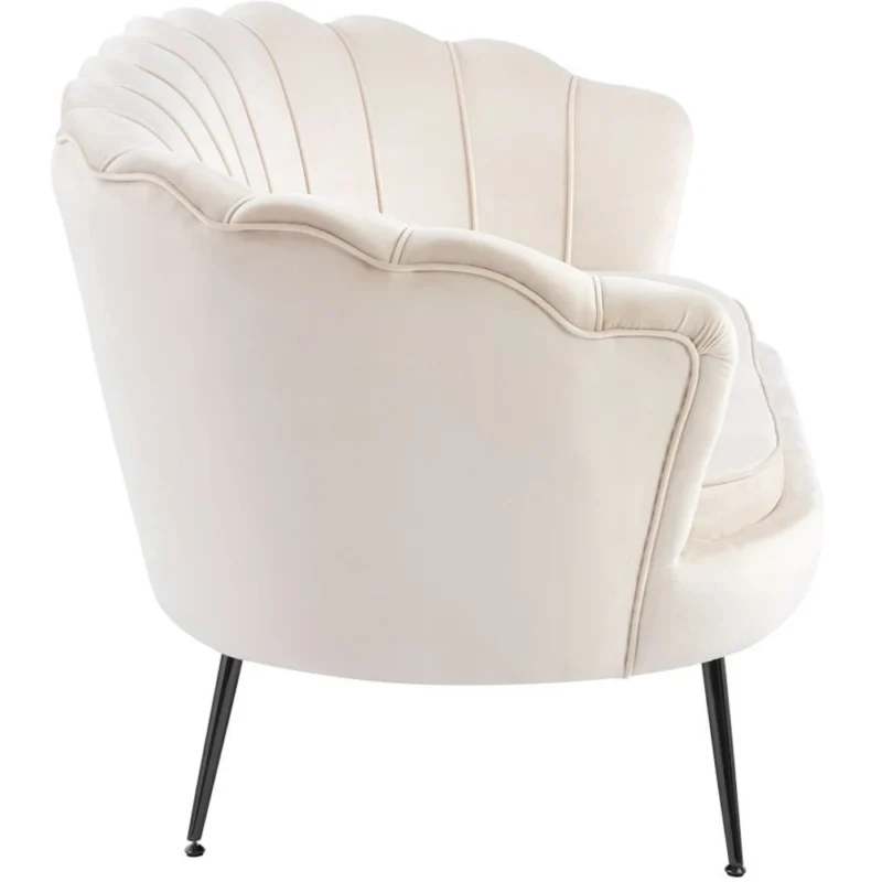 Sofa glamour do salonu MOKKA beżowy welur Sofa glamour do salonu MOKKA beżowy welur