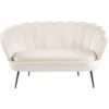 Sofa glamour do salonu MOKKA beżowy welur Sofa glamour do salonu MOKKA beżowy welur