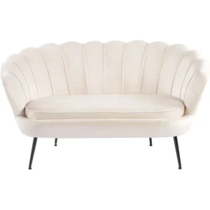 Sofa glamour do salonu MOKKA beżowy welur Sofa glamour do salonu MOKKA beżowy welur