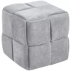 Pufa kwadratowa kostka CUBE szary szenil Pufa kwadratowa kostka CUBE szary szenil