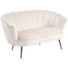 Sofa glamour do salonu MOKKA beżowy welur Sofa glamour do salonu MOKKA beżowy welur