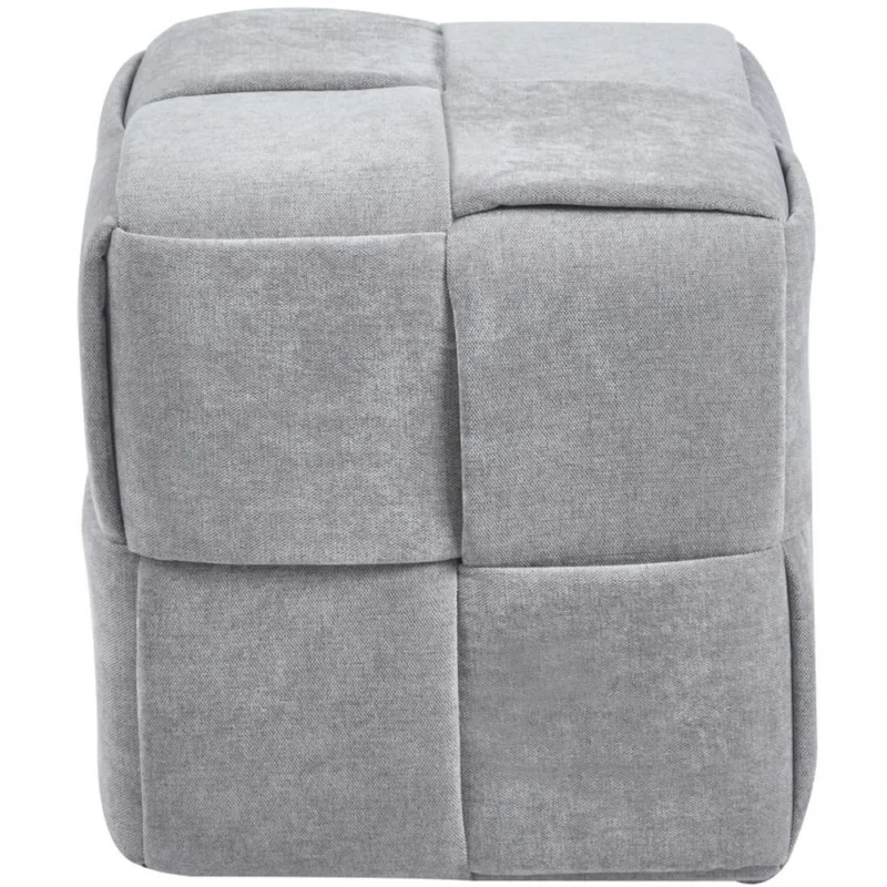Pufa kwadratowa kostka CUBE szary szenil Pufa kwadratowa kostka CUBE szary szenil