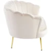 Sofa glamour do salonu MOKKA beżowy welur Sofa glamour do salonu MOKKA beżowy welur