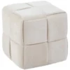 Pufa kwadratowa kostka CUBE beżowy szenil Pufa kwadratowa kostka CUBE beżowy szenil
