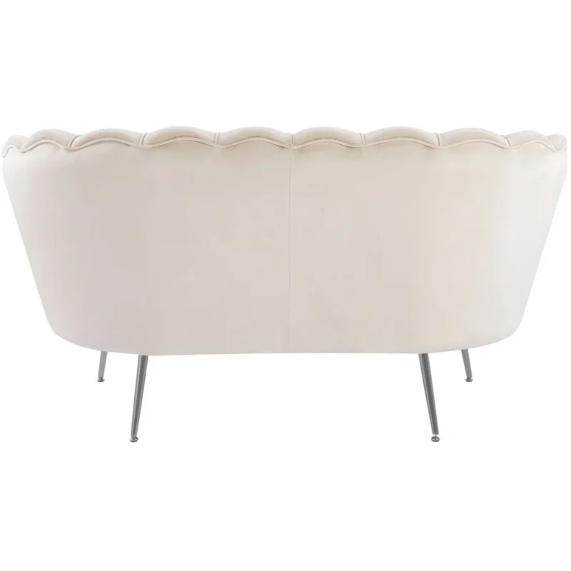 Sofa glamour do salonu MOKKA beżowy welur Sofa glamour do salonu MOKKA beżowy welur