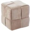 Pufa kwadratowa kostka CUBE cappuccino szenil Pufa kwadratowa kostka CUBE cappuccino szenil