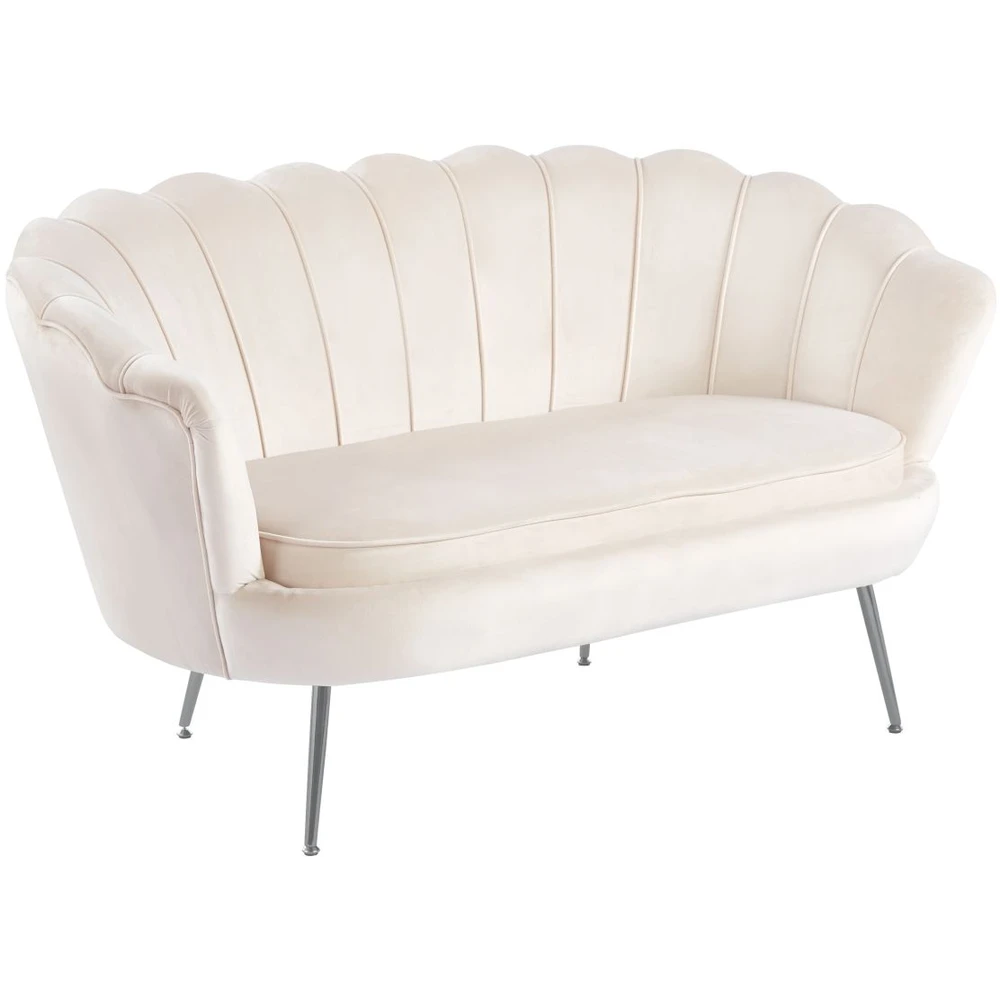 Sofa glamour do salonu MOKKA beżowy welur Sofa glamour do salonu MOKKA beżowy welur