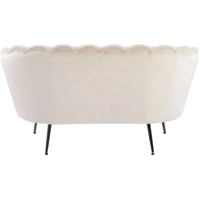 Sofa glamour do salonu MOKKA beżowy welur Sofa glamour do salonu MOKKA beżowy welur