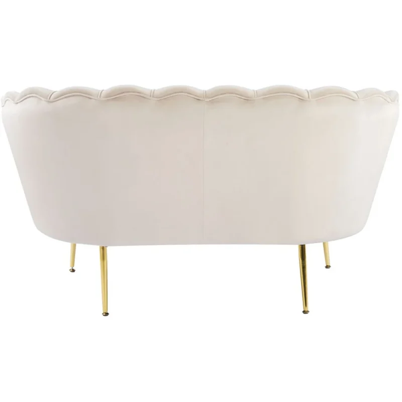 Sofa glamour do salonu MOKKA beżowy welur Sofa glamour do salonu MOKKA beżowy welur