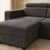 ChatGPT Image 2 wrz 2026, 18_09_28 Narożnik z funkcją spania i regulowanymi zagłówkami Pufio ciemnoszary sztruks