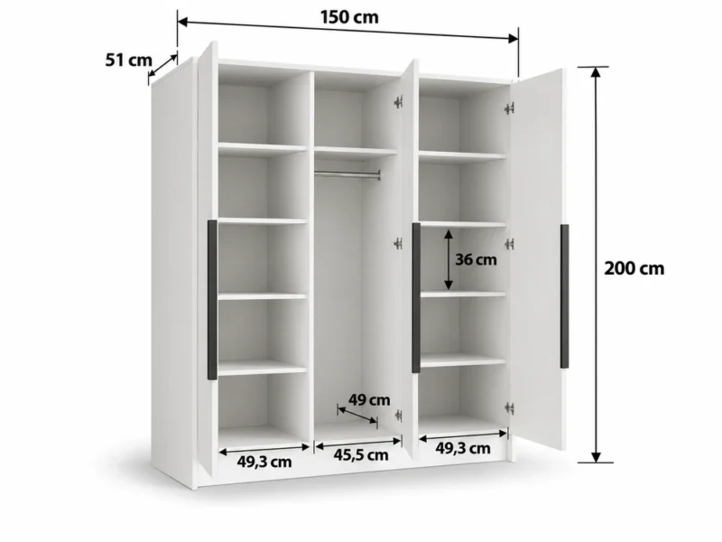 ChatGPT Image 23 wrz 2026, 20_05_19 Szafa uchylna trzydrzwiowa 150 cm Palermo Biała