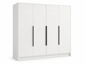 Szafa uchylna 200 cm czterodrzwiowa Palermo Biała