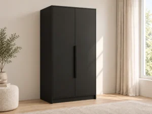 Dwudrzwiowa szafa uchylna 102 cm Palermo Czarna
