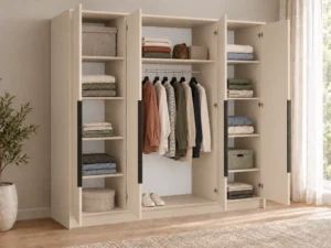 Szafa uchylna 200 cm czterodrzwiowa Palermo Kaszmir
