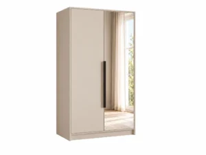 Dwudrzwiowa szafa uchylna z lustrem 102 cm Lumo Kaszmir
