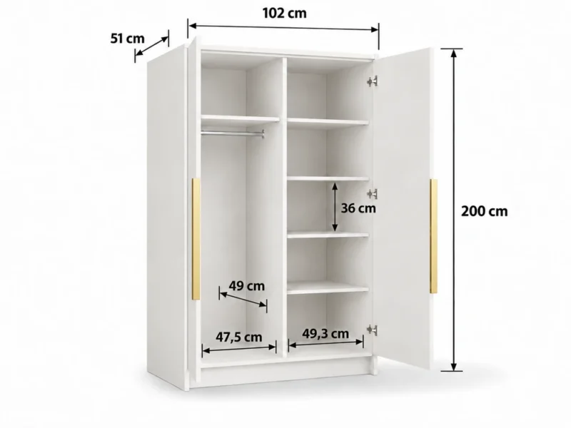 Obraz ChatGPT 26 wrz 2026, 13_45_54 Dwudrzwiowa szafa uchylna 102 cm Palermo Czarna złote uchwyty