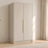 Dwudrzwiowa szafa uchylna 102 cm Palermo Kaszmir złote uchwyty