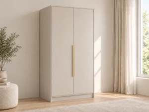 Dwudrzwiowa szafa uchylna 102 cm Palermo Kaszmir złote uchwyty