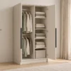 kaszmir otwarte2 Dwudrzwiowa szafa uchylna 102 cm Palermo Kaszmir